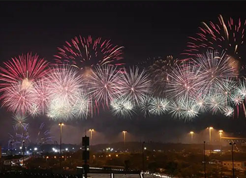 绥棱县焰火晚会